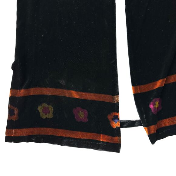 Anny & Adi Jacobson Art to Wear Velvet Felt Painted Open Jacket Padded Collar L - Picture 3 of 7